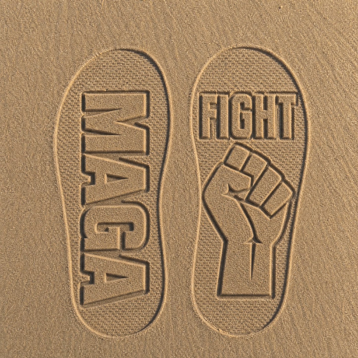MAGA Sand Imprint Flip-Flops